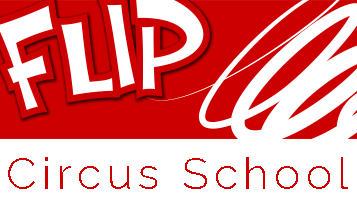 Flip, ecole de cirque, circus school, logo
